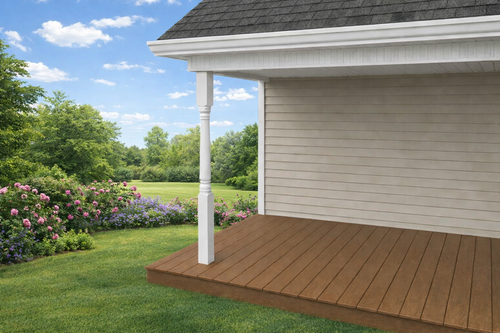 Structural Porch Posts With Vinyl Sleeve and Mounting Kit